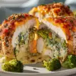 Broccoli Cheddar Stuffed Chicken Recipe