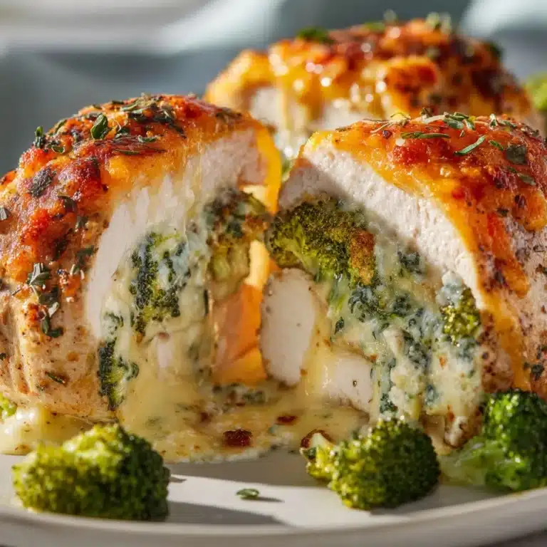 Broccoli Cheddar Stuffed Chicken Recipe