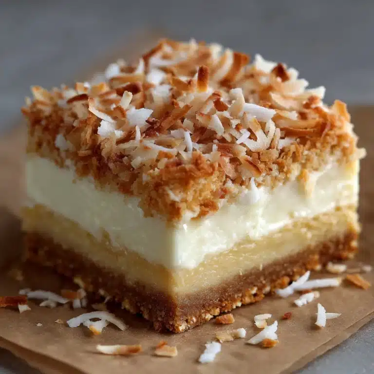 Chewy Coconut Bars Recipe