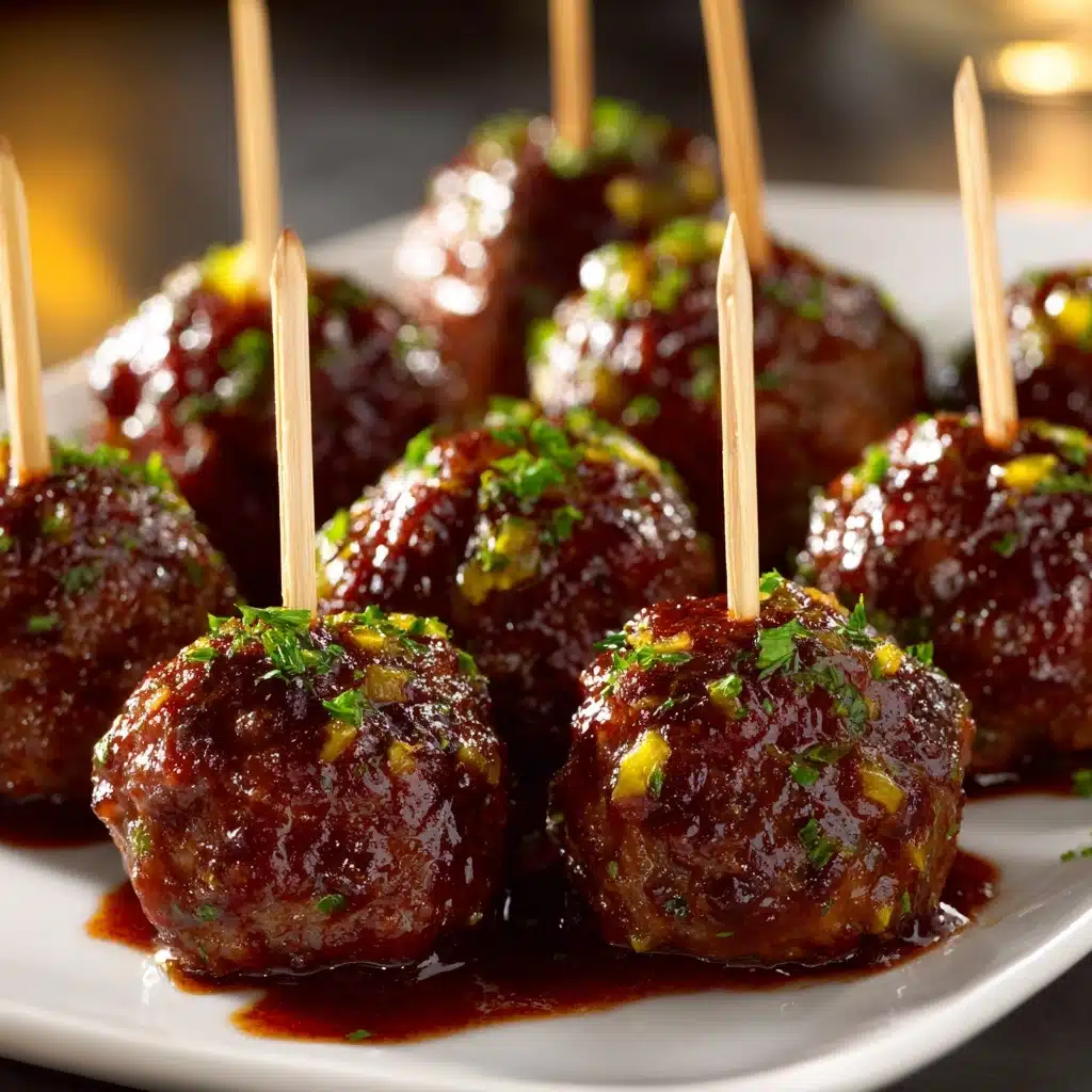 Baked Honey Garlic Meatballs Recipe - Recipe Image