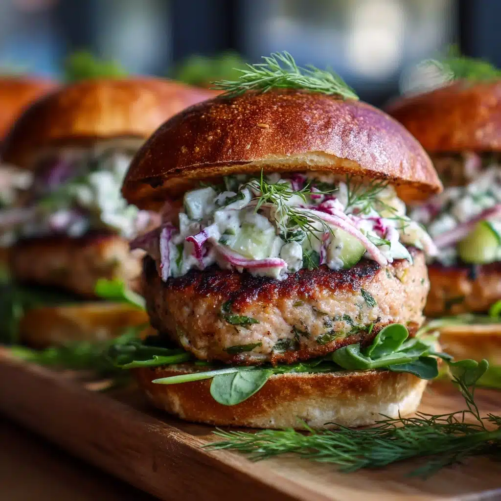 Crispy Salmon Sliders with Lemon Arugula Slaw Recipe