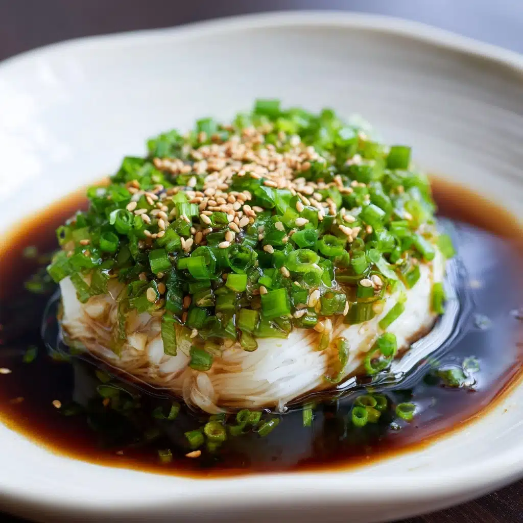 Enoki Mushrooms with Garlic & Scallion Sauce Recipe