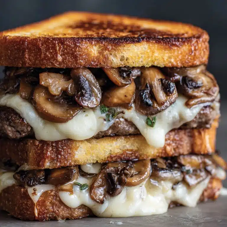 Mushroom Swiss Patty Melt Recipe