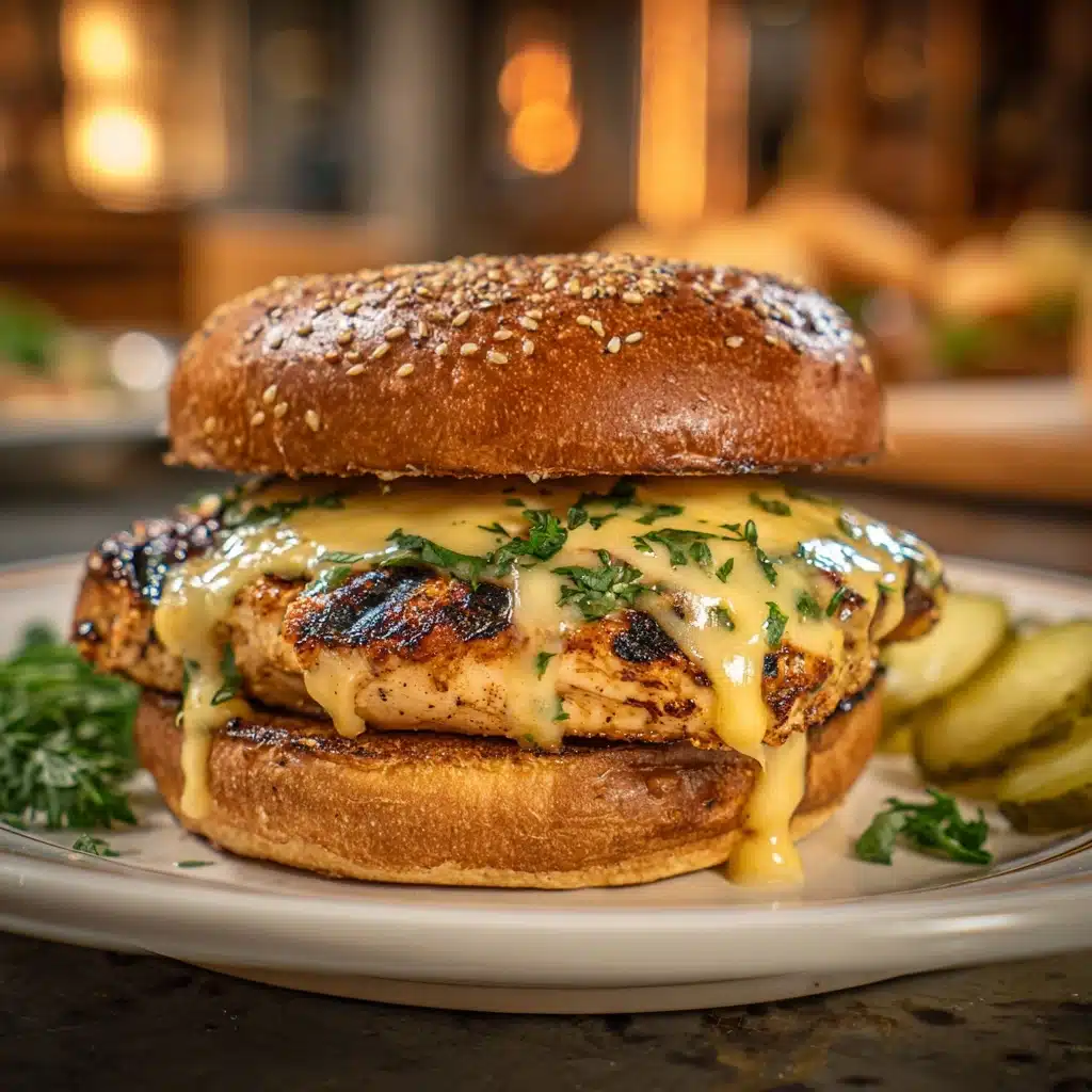 Chipotle Cheddar Chicken Burgers Recipe - Recipe Image