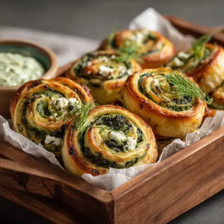 Spinach & Feta Pastry Rolls Recipe