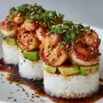 Spicy Shrimp Sushi Stacks Recipe