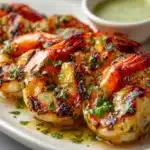 Garlic Confit Butter BBQ Butterflied Prawns Recipe