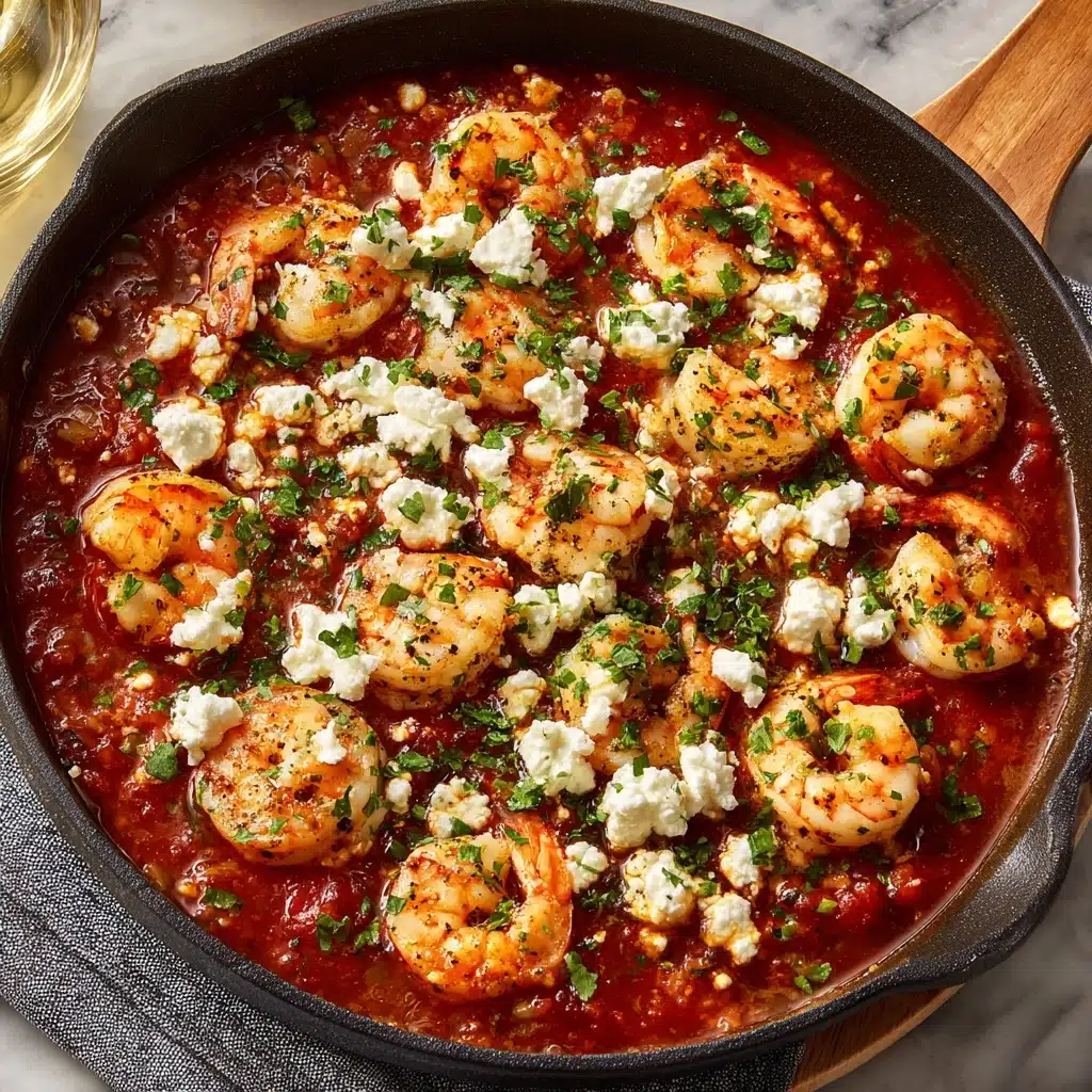 Greek Shrimp with Feta and Tomatoes Recipe - Recipe Image