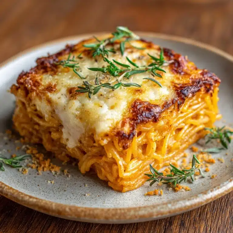 Cream Cheese Spaghetti Casserole Recipe