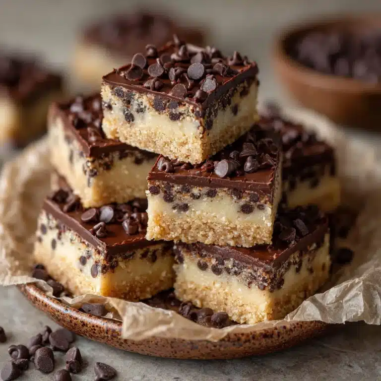 No Bake Cookie Dough Bars Recipe