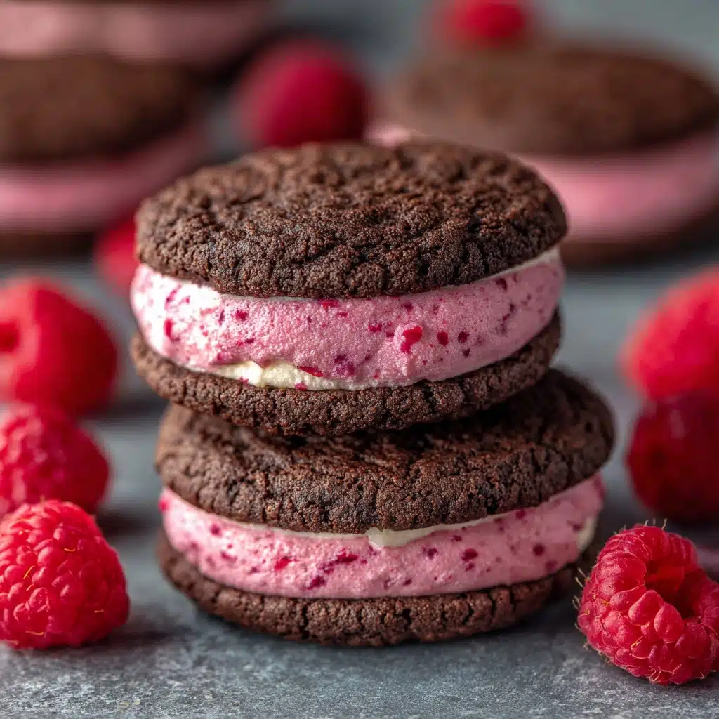 Chocolate Raspberry Sandwich Cookies Recipe - Recipe Image