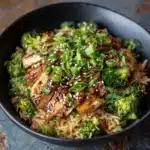 Teriyaki Chicken Skillet Casserole with Broccoli Recipe