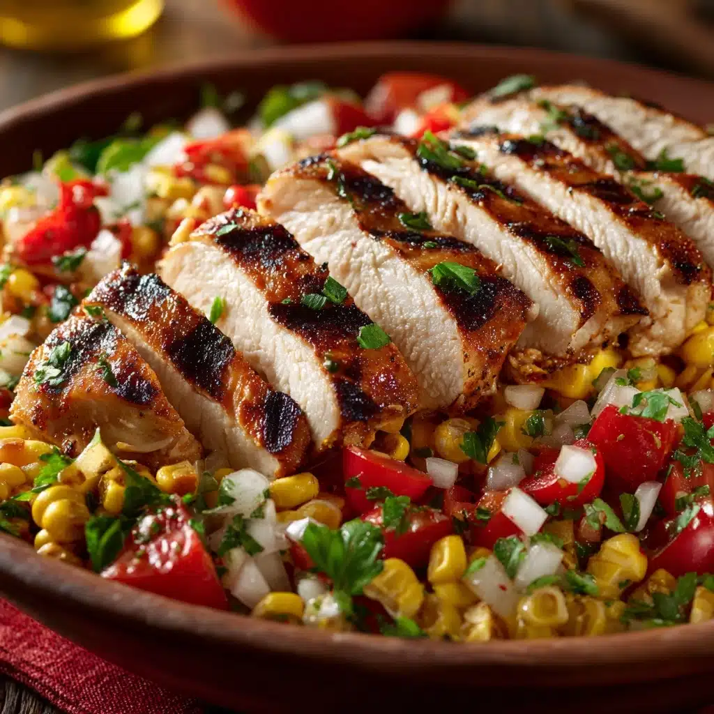 Grilled Mexican Corn Chicken Salad Recipe - Recipe Image