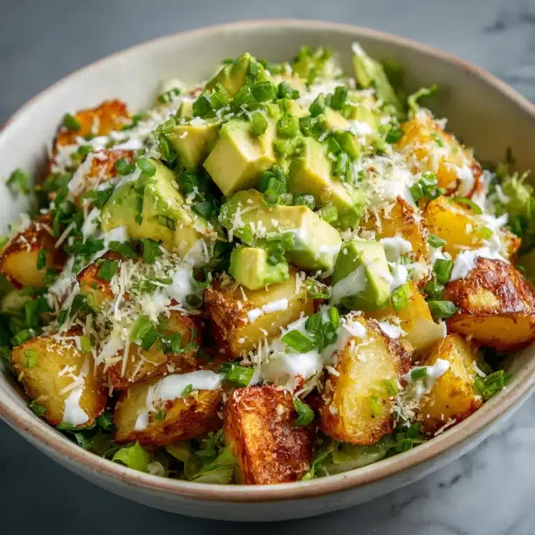 Smashed Potato Spring Salad with Creamy Lemon Dressing Recipe