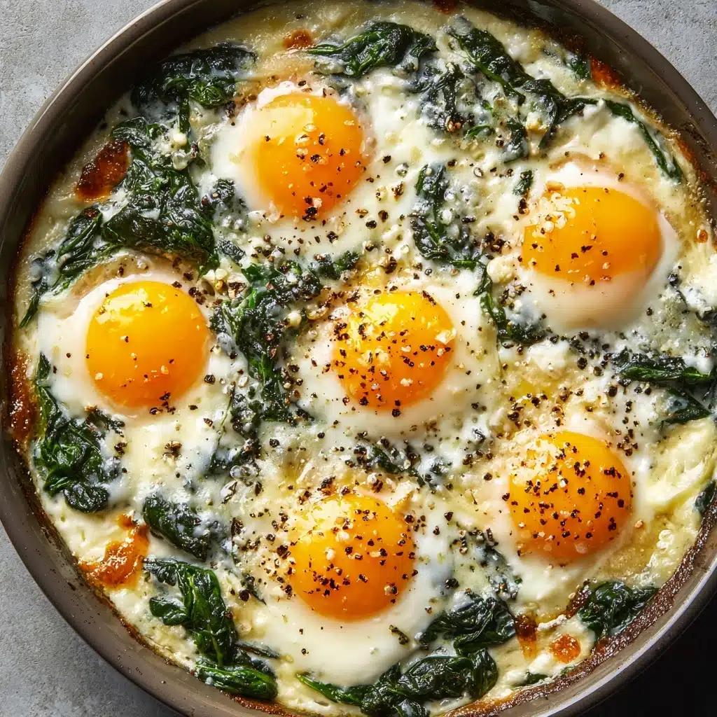 Baked Eggs Florentine Recipe - Recipe Image