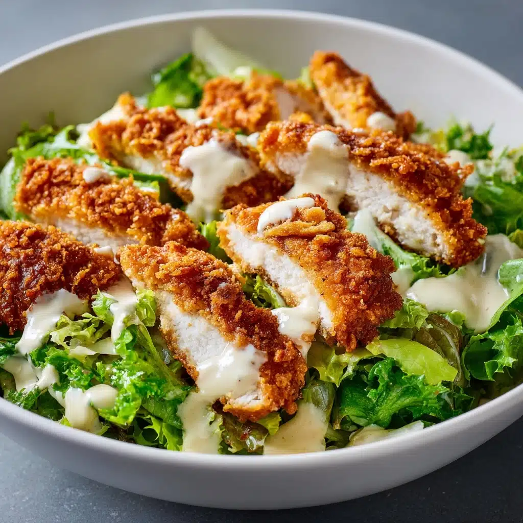 Crispy Chicken Caesar Salad Recipe - Recipe Image