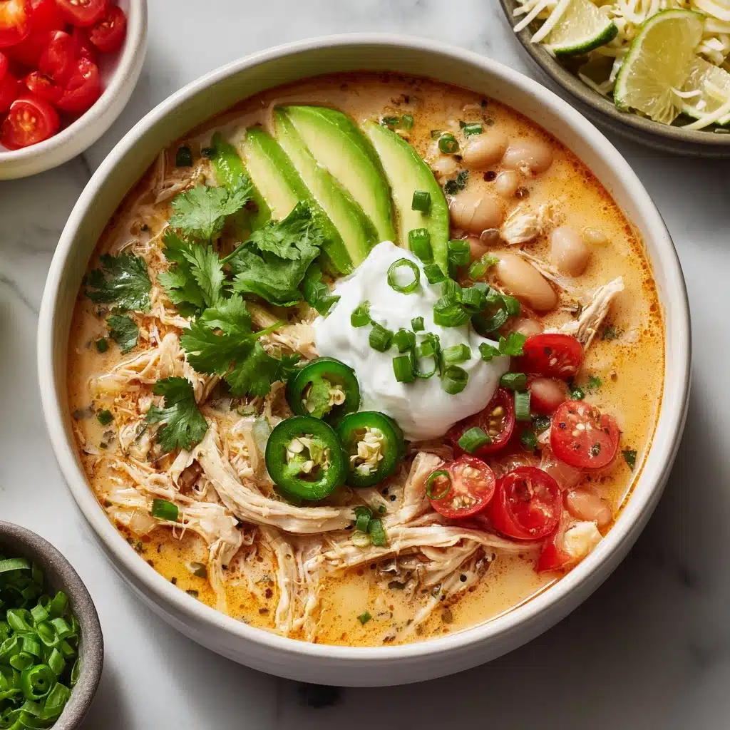 Creamy Cajun White Chicken Chili Recipe - Recipe Image