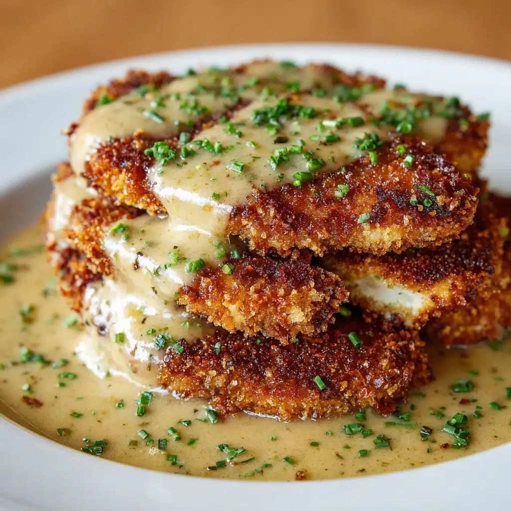 Crispy Parmesan Chicken with Dreamy Garlic Sauce Recipe