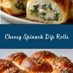 Spinach Dip Rolls Recipe