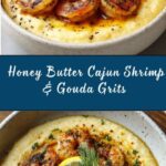 Honey Butter Cajun Shrimp with Smoked Gouda Grits Recipe