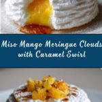 Miso Mango Meringue Clouds with Caramel Swirl Recipe