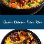 High Protein Crispy Garlic Chicken Fried Rice Recipe