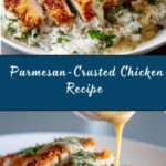 Parmesan-Crusted Chicken with Creamy Garlic Sauce Recipe