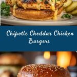 Chipotle Cheddar Chicken Burgers Recipe