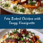 Baked Chicken with Crispy Feta & Vinaigrette Recipe
