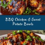 BBQ Chicken & Roasted Sweet Potato Bowls Recipe