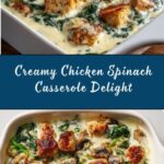 Chicken and Spinach Casserole with Cream Cheese Recipe