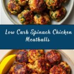 Low Carb Spinach Chicken Meatballs Recipe