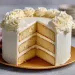Vanilla Velvet Cake with Creamy Frosting Recipe