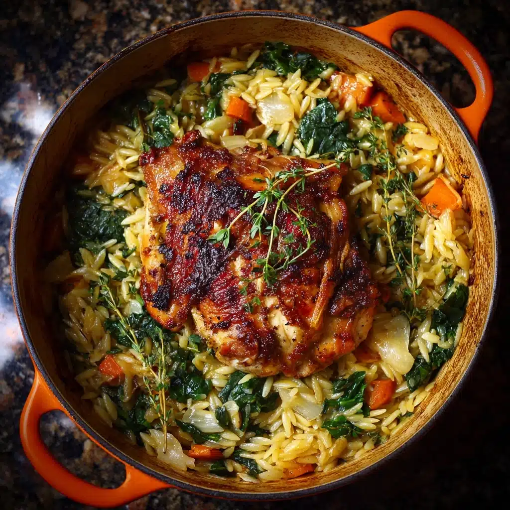 Chicken In A Pot with Lemon and Orzo Recipe - Recipe Image