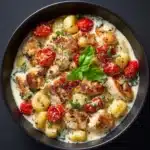 Garlic Chicken Gnocchi Skillet Recipe