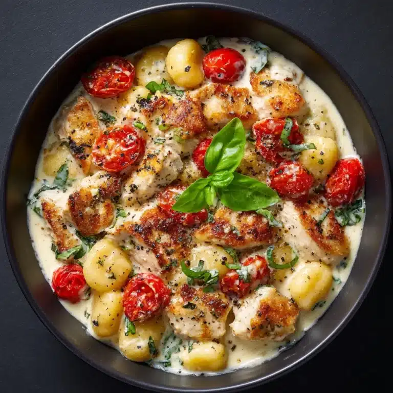 Garlic Chicken Gnocchi Skillet Recipe