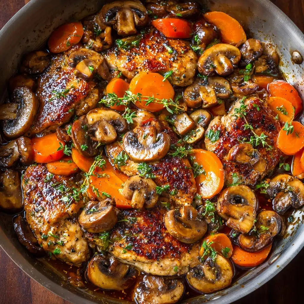 Black Pepper Chicken with Mushrooms Recipe - Recipe Image