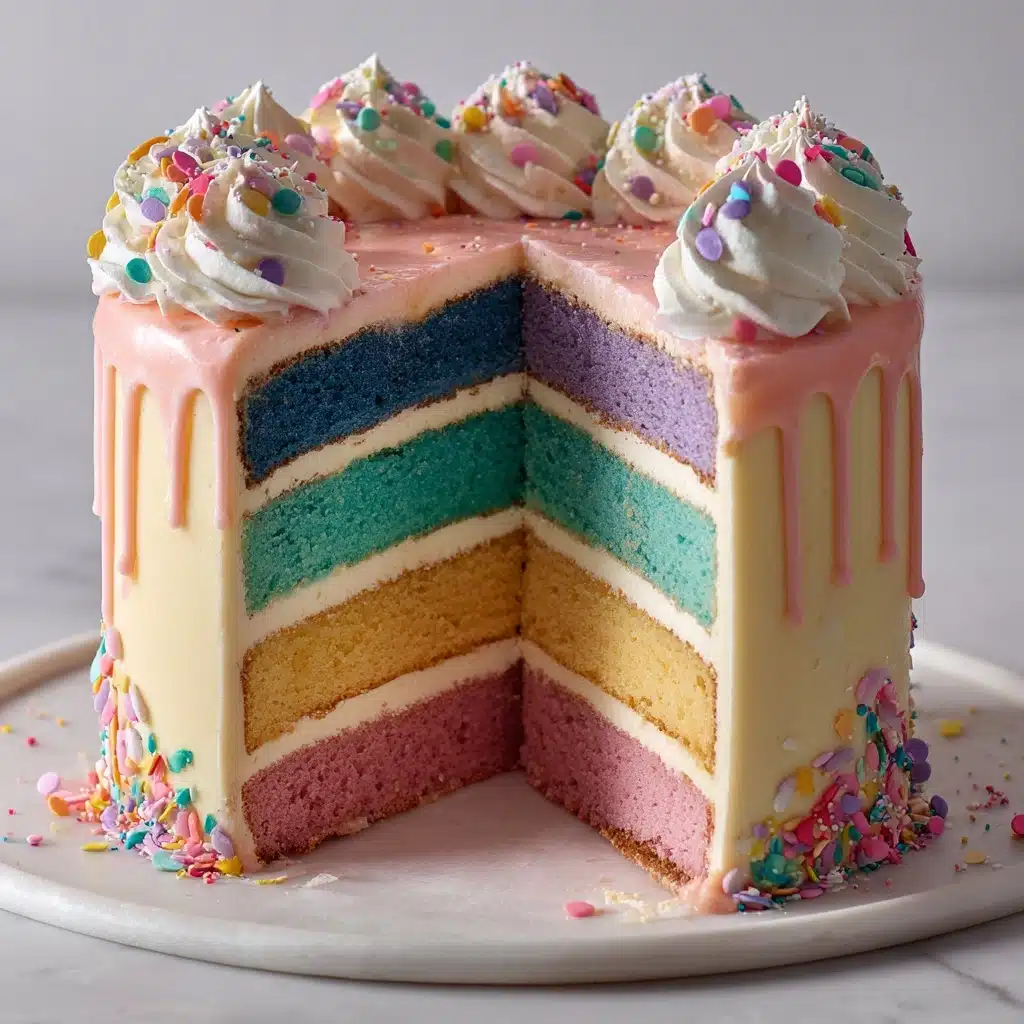 Rainbow Drip Cake Magic Recipe - Recipe Image
