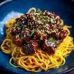 Sweet and Spicy Garlic Steak Pasta Recipe