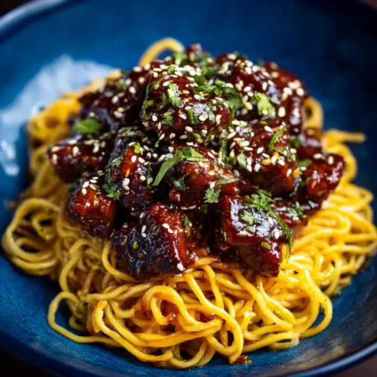 Sweet and Spicy Garlic Steak Pasta Recipe