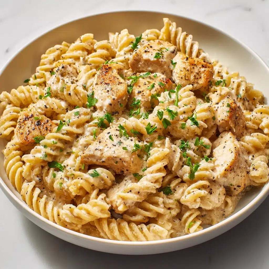 Crockpot Garlic Parmesan Chicken Pasta Recipe - Recipe Image