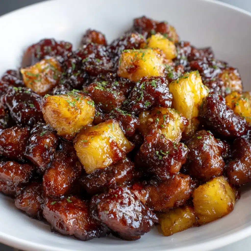 Air Fryer Garlic Butter Steak Bites and Potatoes Recipe