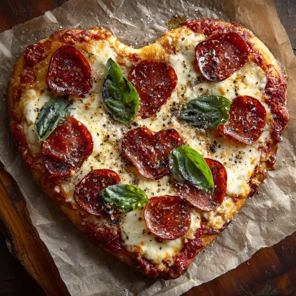Heart-Shaped Pizza Recipe - Recipe Image