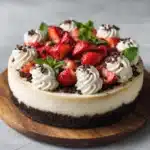 White Chocolate Strawberry Cheesecake Recipe