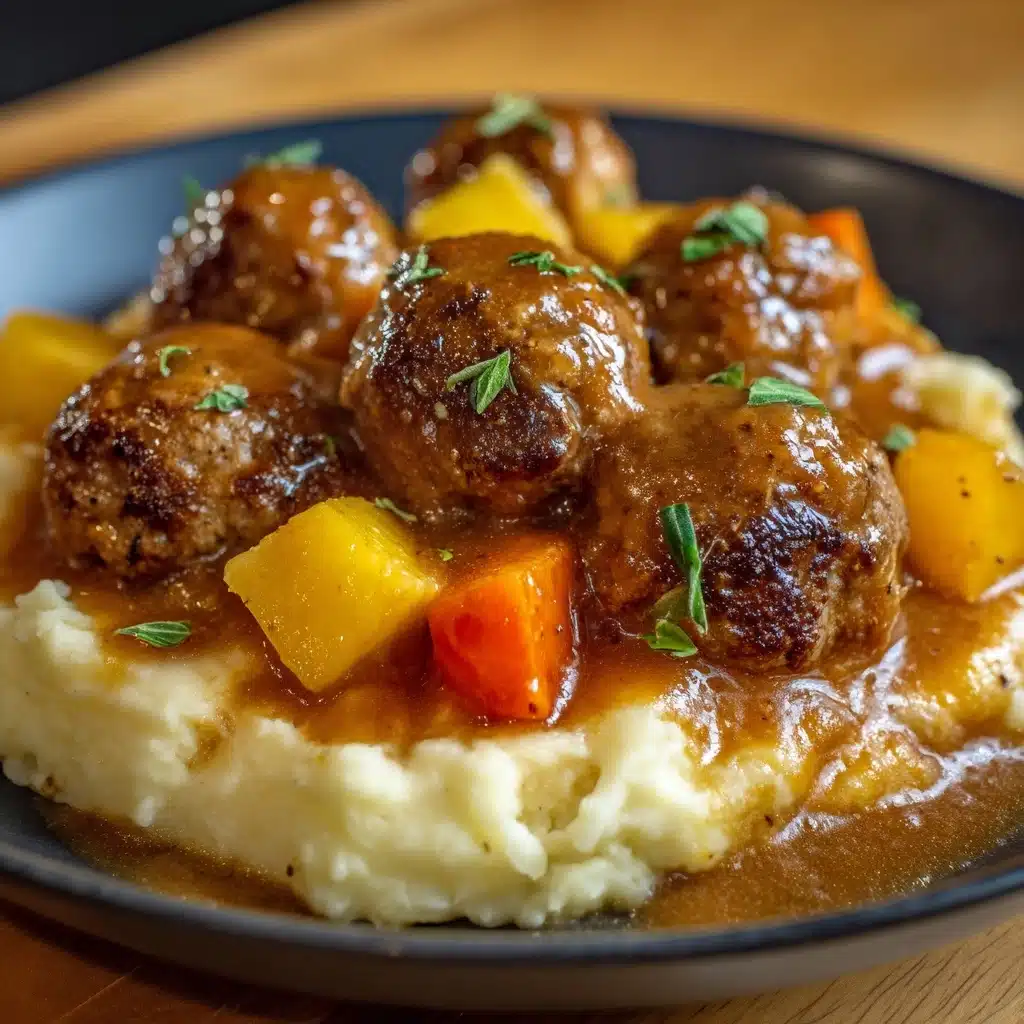 Easy Frozen Meatball Pot Roast Recipe - Recipe Image