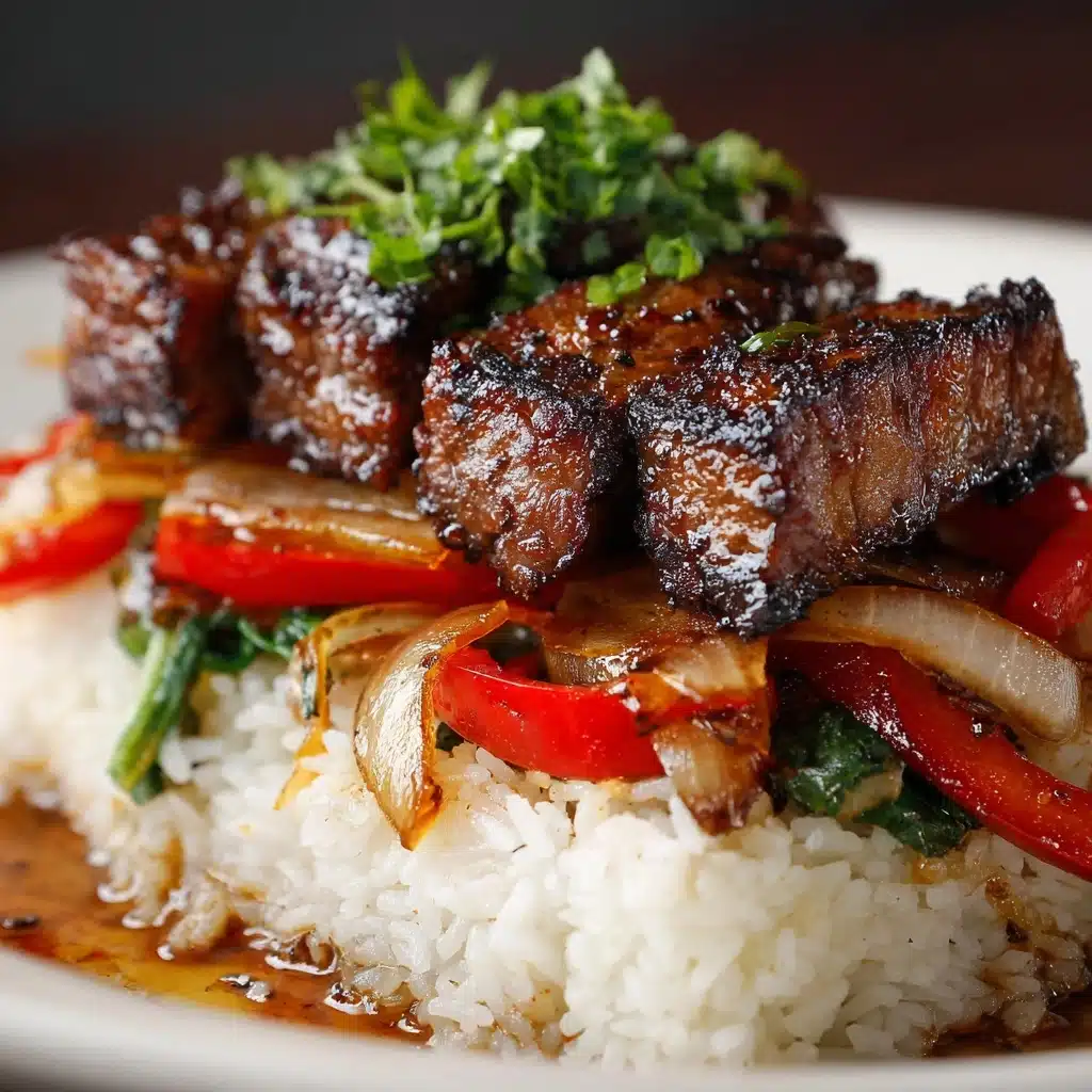 Sizzling Chinese Pepper Steak with Onions Recipe - Recipe Image