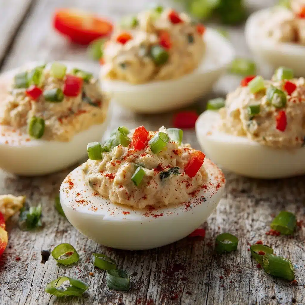 Tuna Stuffed Deviled Eggs Recipe - Recipe Image