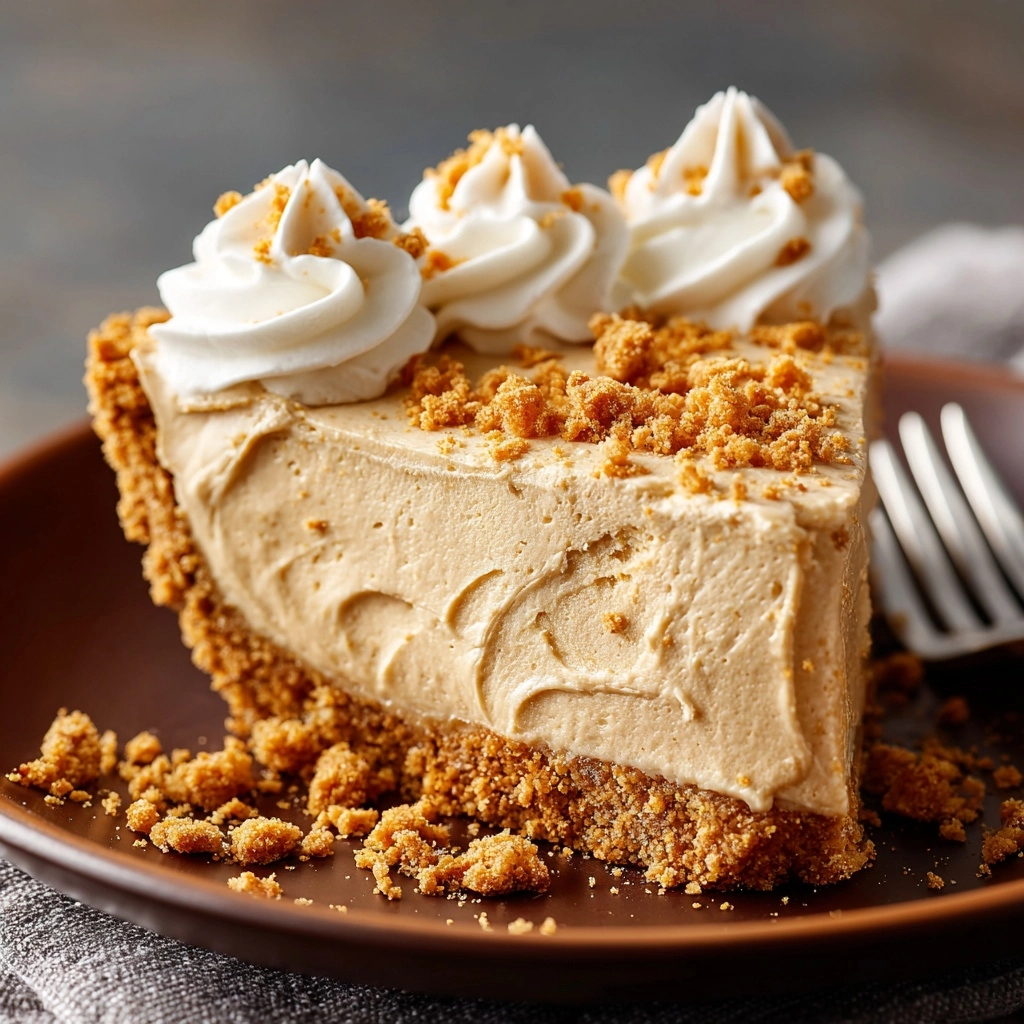 Fluffy No-Bake Peanut Butter Pie Recipe - Recipe Image