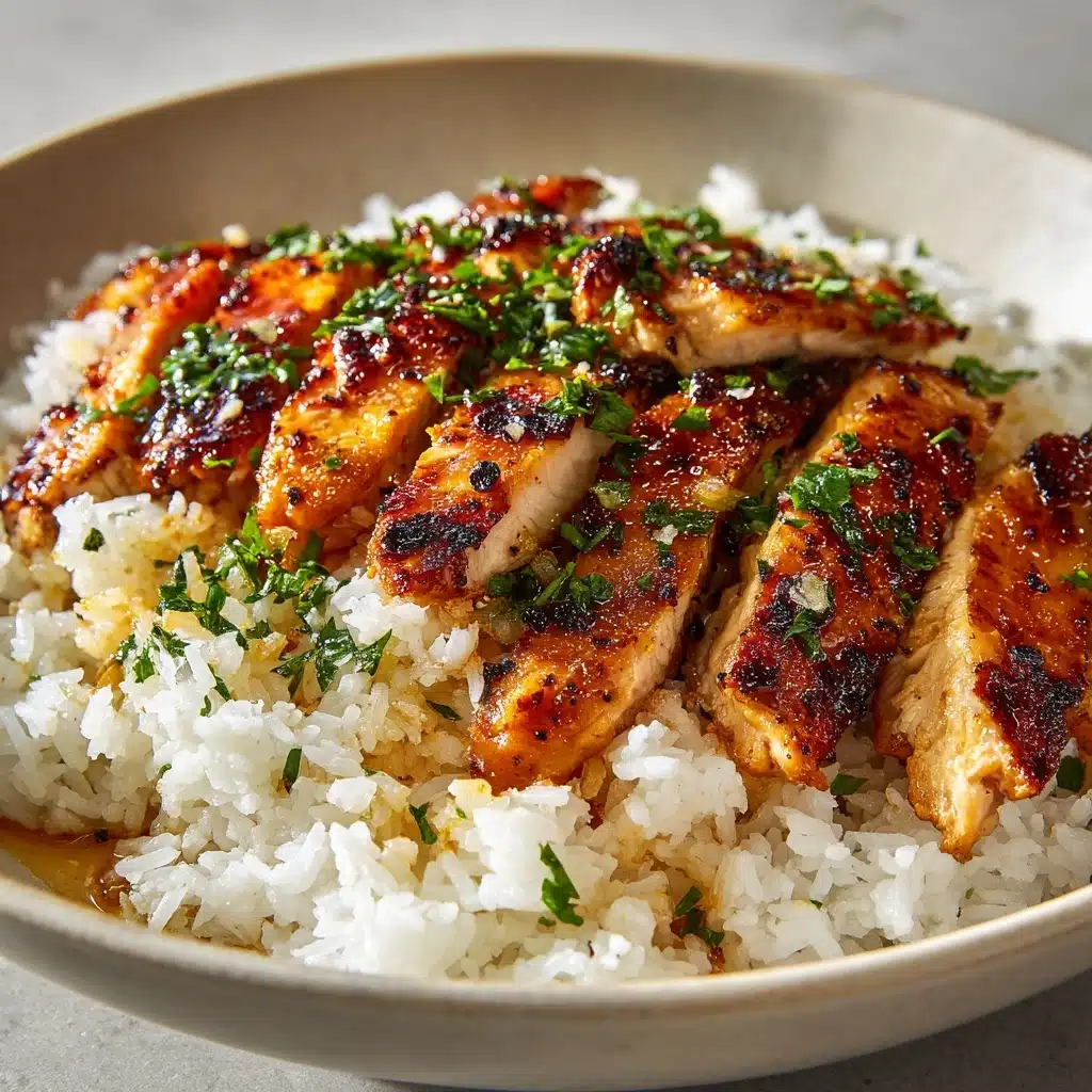 Chicken Scampi with Garlic Parmesan Rice Recipe