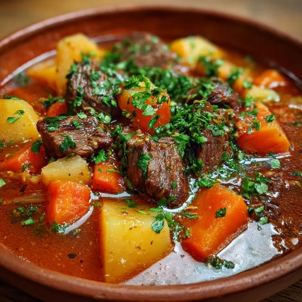 Beef Stew with Vegetable Ragout Recipe - Recipe Image